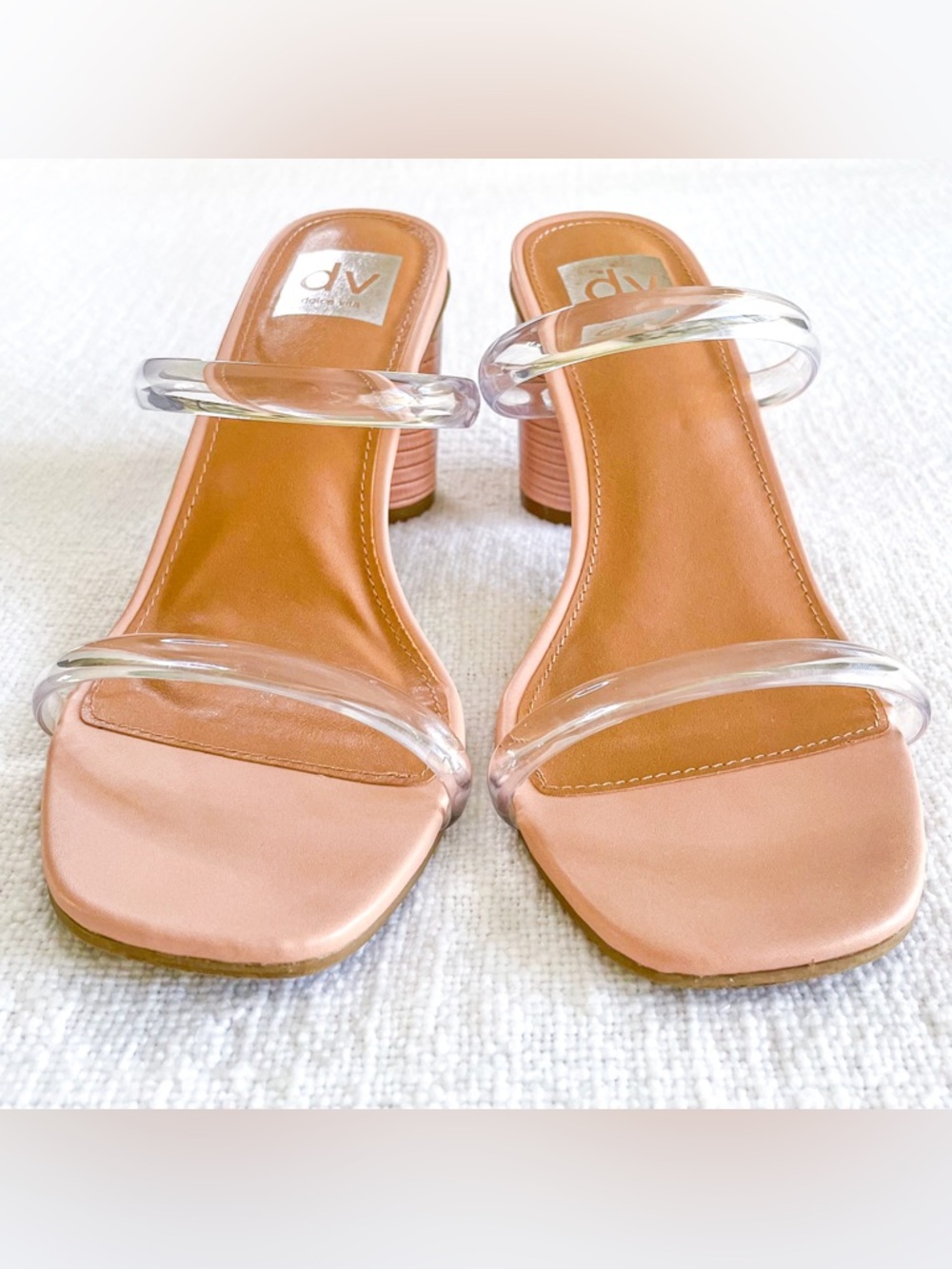 Dolce Vita neutral strappy heels. - Picture 5 of 13